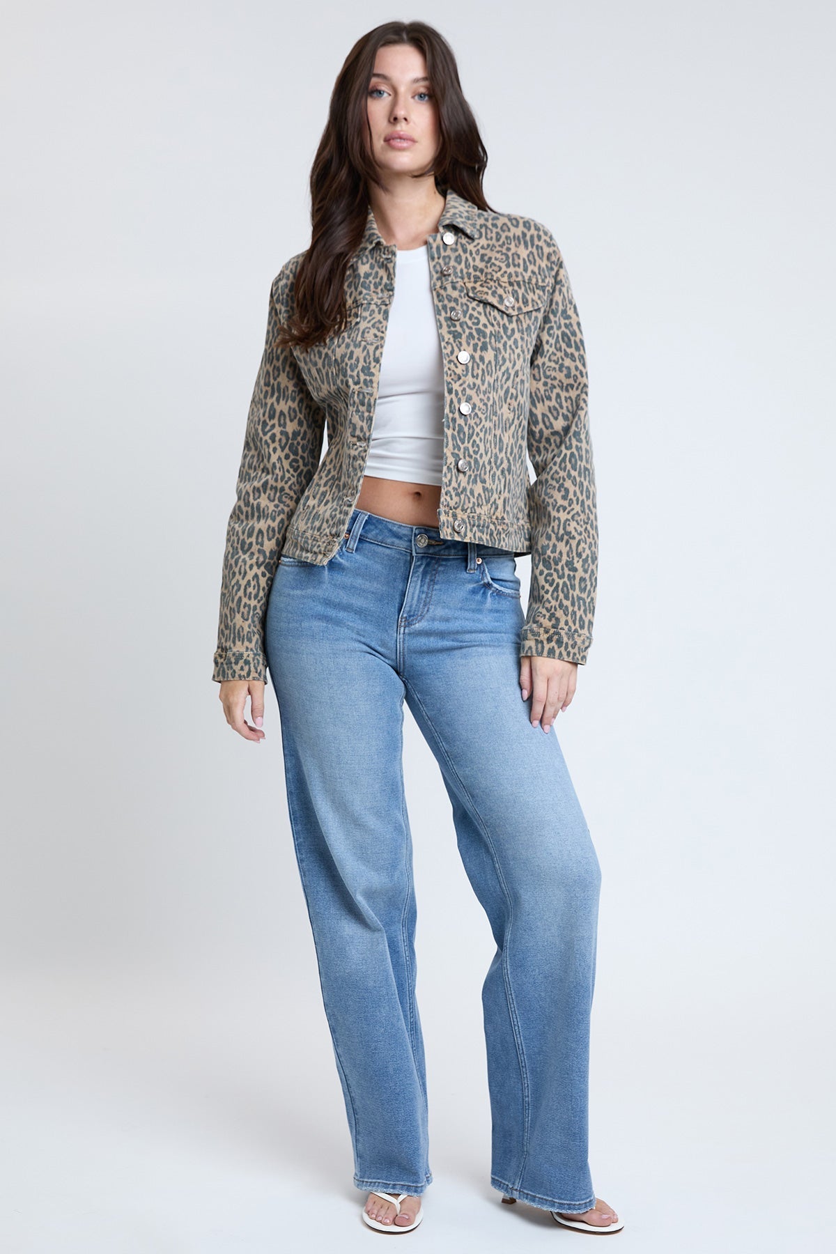 Women's Bull Denim Mid Length Jacket YMI JEANS
